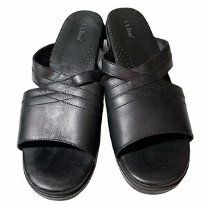 Ll bean women’s leather sandals size 44 EUC